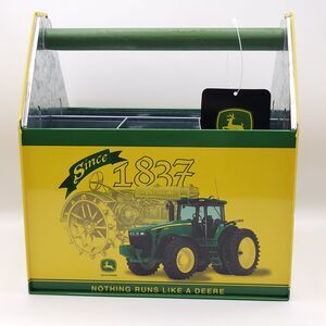 New John Deere Utensil Caddy Tin Box Company Wood Handle Nothing Runs Like Deere